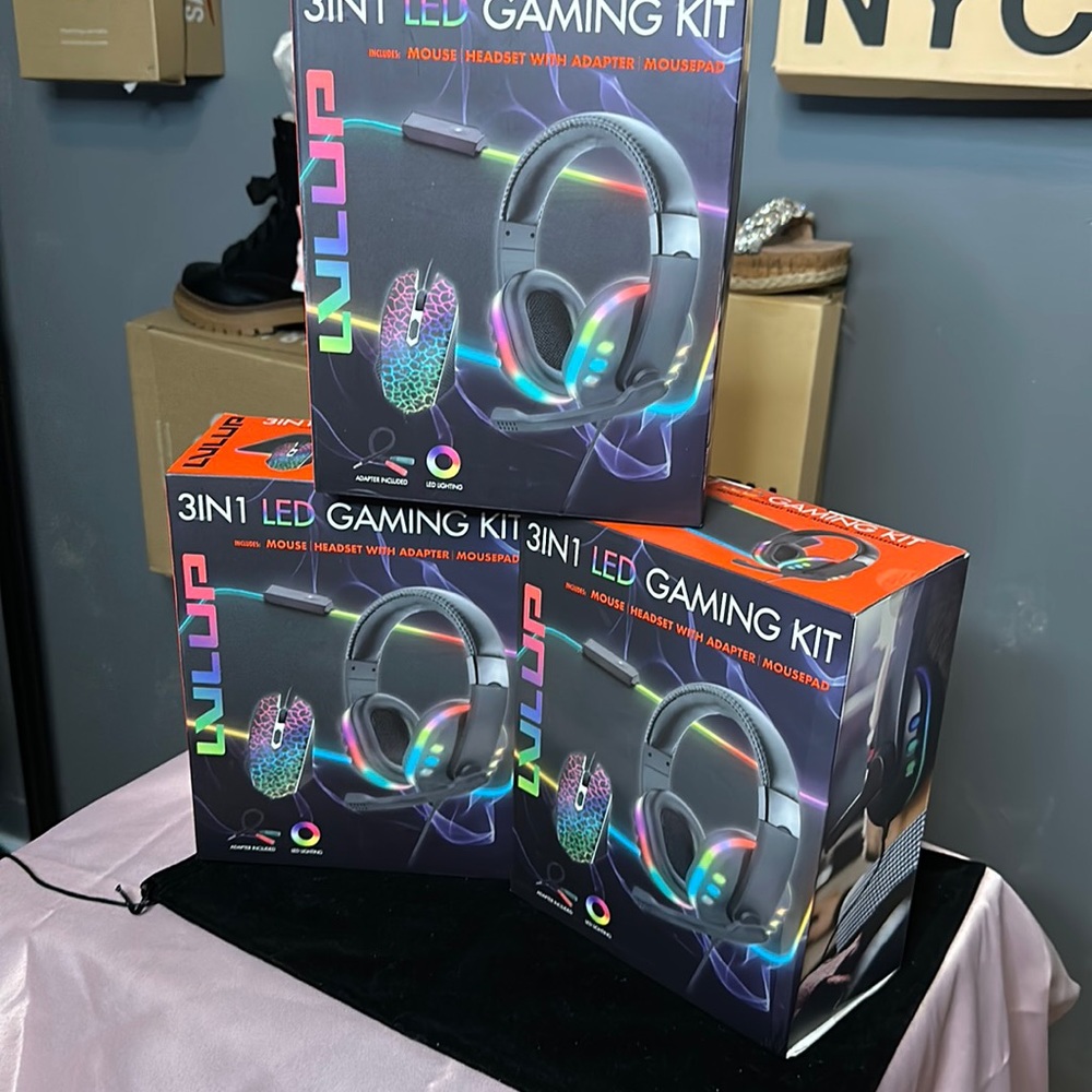 Three in one LED gaming kit